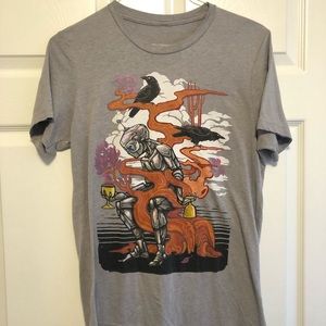 Curbside Clothing T-shirt Medium Gray